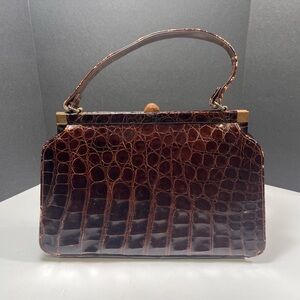 Vintage Alligator Handbag
